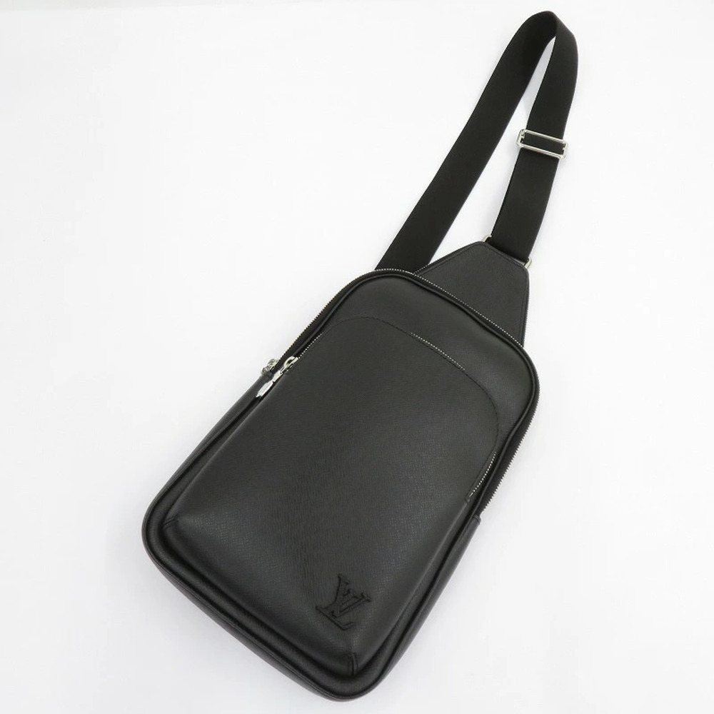 LOUIS VUITTON Taiga Avenue Sling Bag Body Black